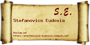Stefanovics Eudoxia névjegykártya